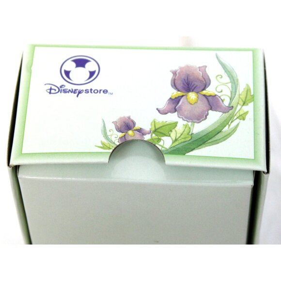 Disney Store Tinkerbell Watch Purple pearlescent Leather Band Square Face - Picture 8 of 9